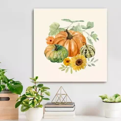 Fall>Kirklands Home Heirloom Harvest Canvas Wall Plaque