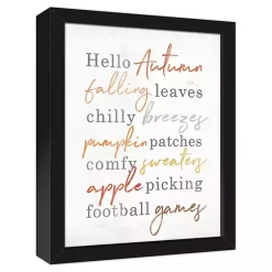 Fall>Kirklands Home Hello Autumn Framed Canvas Art Print