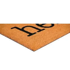 Kirklands Home Hello Black Paw Print Doormat Hot