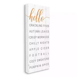 Fall>Kirklands Home Hello Fall Favorites Canvas Wall Art