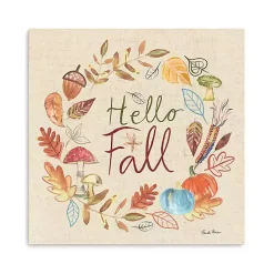 Fall>Kirklands Home Hello Fall Wreath Canvas Art Print