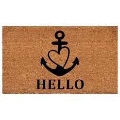 Kirklands Home Hello Heart Anchor Doormat