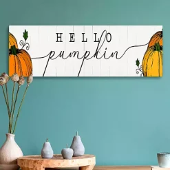 Fall>Kirklands Home Hello Pumpkin Patch Canvas Art Print