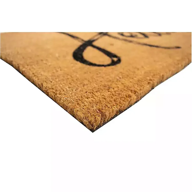 Kirklands Home Hello Script Natural Doormat Brown Best