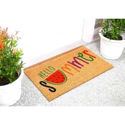 Kirklands Home Hello Summer Watermelon Doormat Multi Best