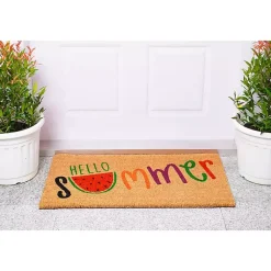 Kirklands Home Hello Summer Watermelon Doormat Multi Best