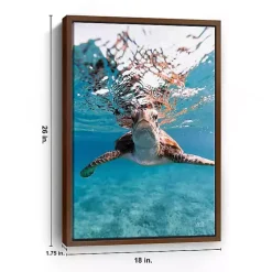 Kirklands Home Hello Turtle Framed Canvas Art Print Discount