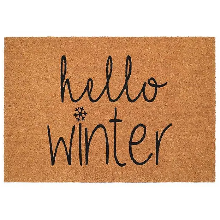 Kirklands Home Hello Winter Coir Doormat Best