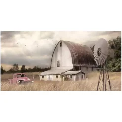 Kirklands Home Henderson Bay Farm Canvas Art Print Tan Discount