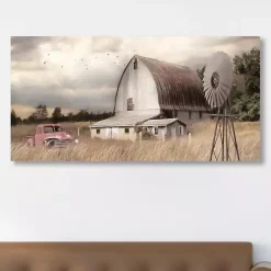 Kirklands Home Henderson Bay Farm Canvas Art Print Tan Discount