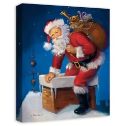 Christmas Art & Wall Decor>Kirklands Home Here Comes Santa Canvas Art Print