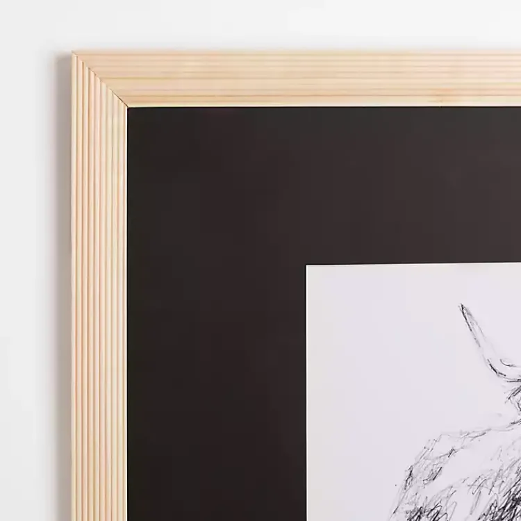 Kirklands Home Highland Cattle Sketch Framed Art Print Outlet