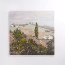 Kirklands Home Hilly Landscape Canvas Art Print Green Hot
