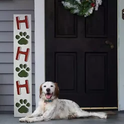 Outdoor Christmas Decorations>Kirklands Home Ho Ho Ho Paws Porch Board