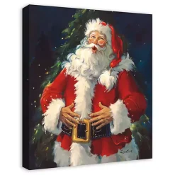 Christmas Art & Wall Decor>Kirklands Home Ho Ho Ho Santa Claus Canvas Art Print