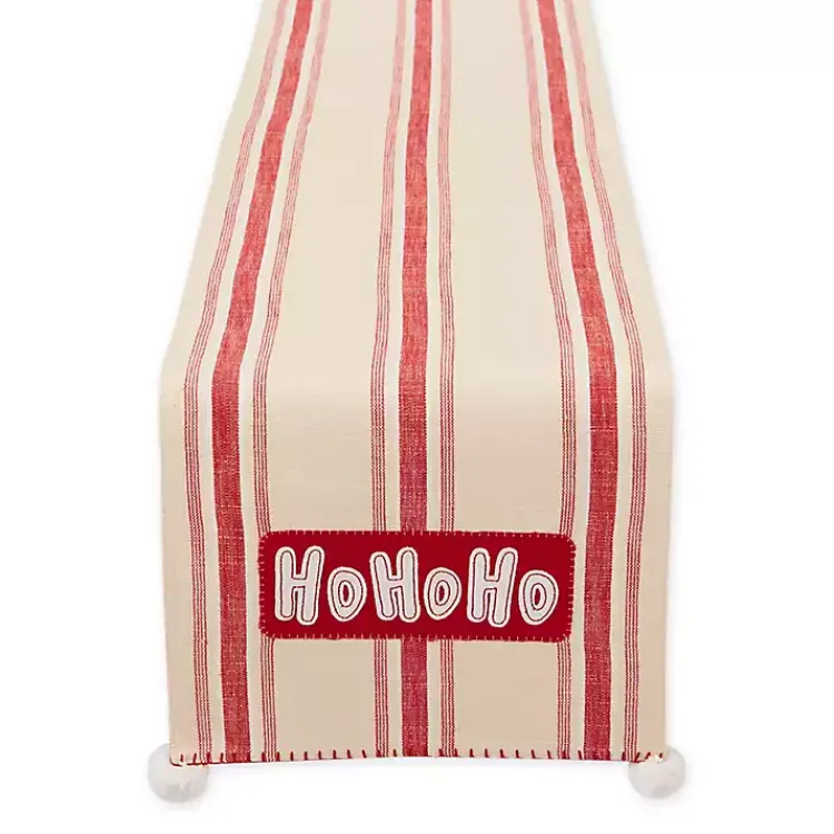 Christmas Dining & Entertaining>Kirklands Home Ho Ho Ho Santa Reversible Table Runner