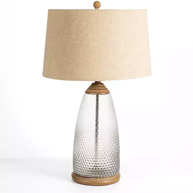 Kirklands Home Hobnail Glass Table Lamp Tan Outlet