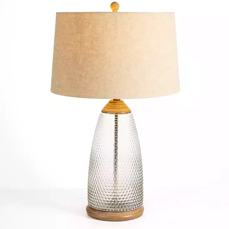 Kirklands Home Hobnail Glass Table Lamp Tan Outlet