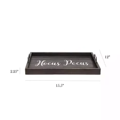 Halloween>Kirklands Home Hocus Pocus Wood Tray Black