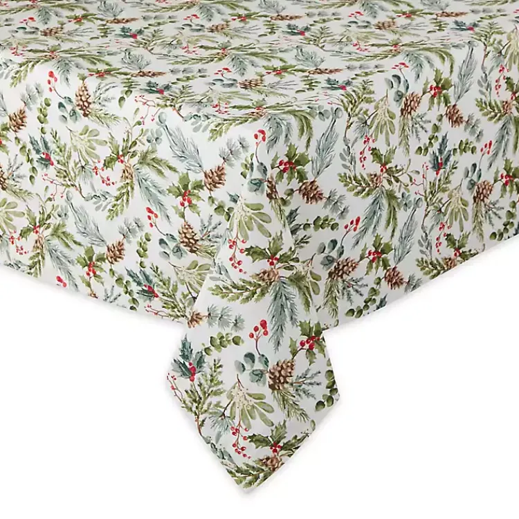 Christmas Dining & Entertaining>Kirklands Home Holiday Berries Tablecloth, 52 in.