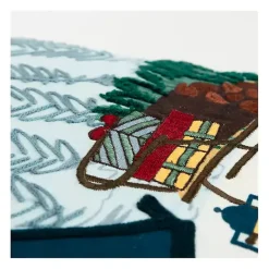 Christmas Pillows>Kirklands Home Holiday Campsite Embroidered Throw Pillow