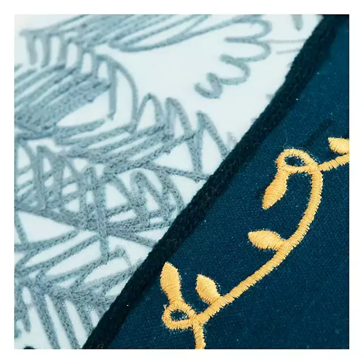 Christmas Pillows>Kirklands Home Holiday Campsite Embroidered Throw Pillow