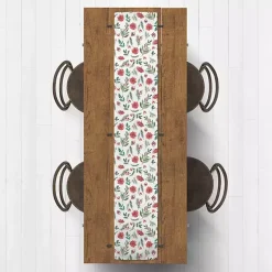 Christmas Dining & Entertaining>Kirklands Home Holiday Florals Table Runner, 90 in.
