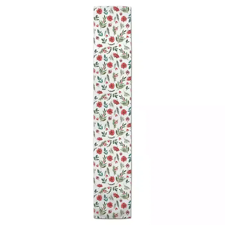 Christmas Dining & Entertaining>Kirklands Home Holiday Florals Table Runner, 90 in.