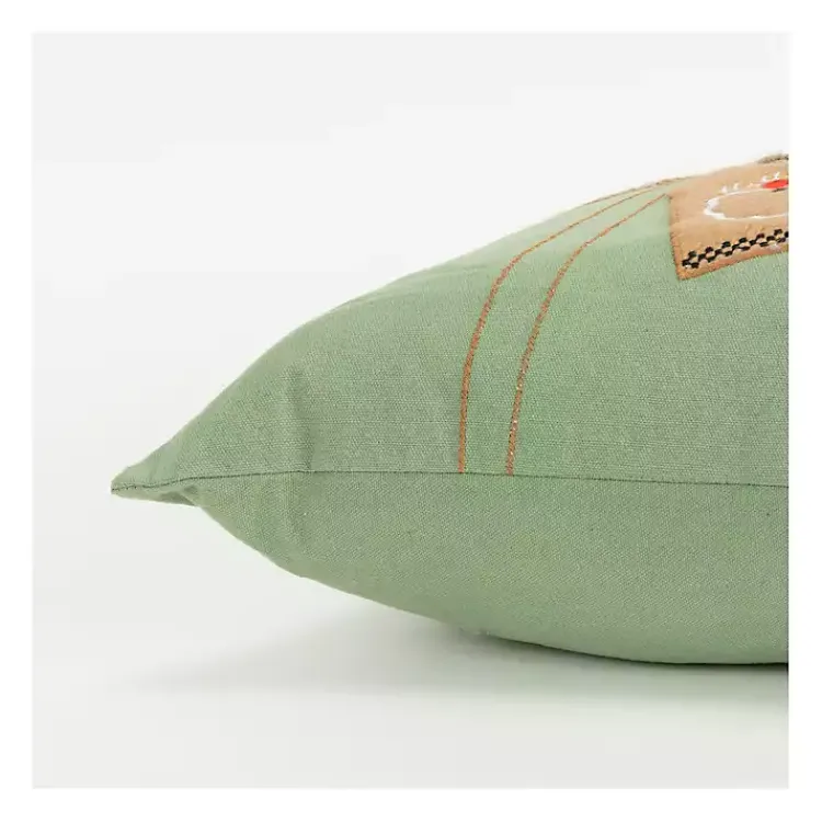 Christmas Pillows>Kirklands Home Holiday Gift Tags Embroidered Lumbar Pillow