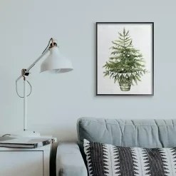 Christmas Art & Wall Decor>Kirklands Home Holiday Green Fir Tree Believe Wall Plaque