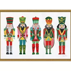 Christmas Art & Wall Decor>Kirklands Home Holiday Nutcrackers Framed Canvas Art Print