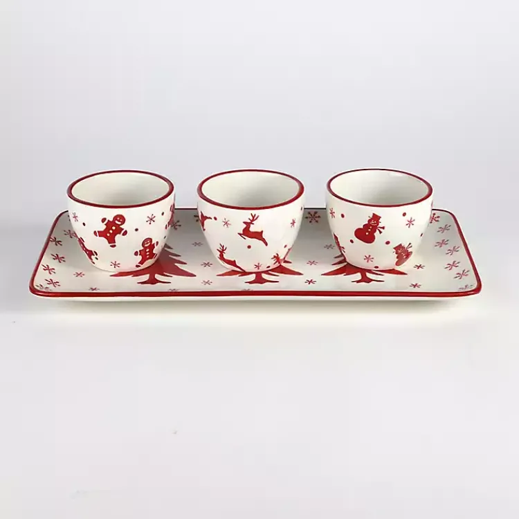Christmas Dining & Entertaining>Kirklands Home Holiday Patterns 4-pc. Serving Set
