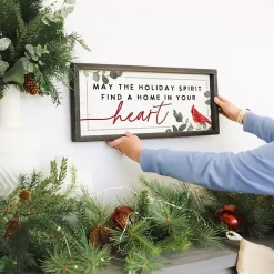 Christmas Art & Wall Decor>Kirklands Home Holiday Spirit Cardinal Wall Plaque White