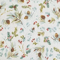 Christmas Dining & Entertaining>Kirklands Home Holly and Pinecone Reversible Table Runner