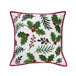 Christmas Pillows>Kirklands Home Holly Berry Christmas Pillow