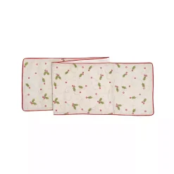 Christmas Dining & Entertaining>Kirklands Home Holly Embroidered Table Runner
