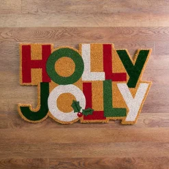 Kirklands Home Holly Jolly Christmas Doormat Outlet