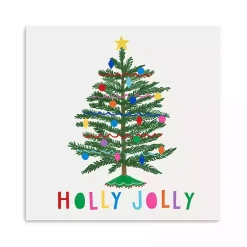 Christmas Art & Wall Decor>Kirklands Home Holly Jolly Christmas Tree Canvas Art Print