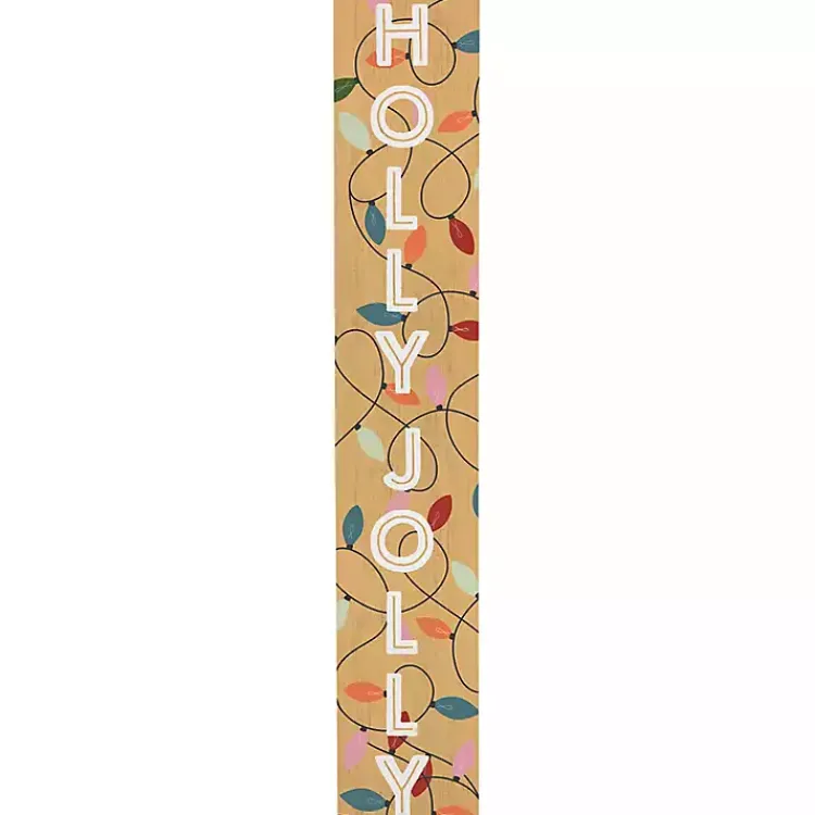 Outdoor Christmas Decorations>Kirklands Home Holly Jolly Lights Porch Board