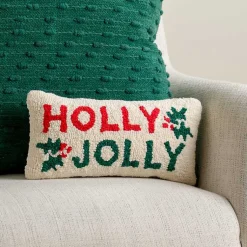 Pillows>Kirklands Home Holly Jolly Mistletoe Mini Pillow