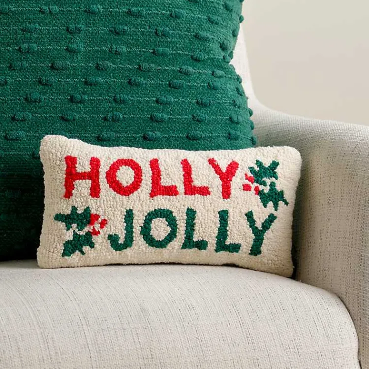 Pillows>Kirklands Home Holly Jolly Mistletoe Mini Pillow