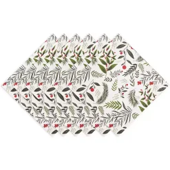 Christmas Dining & Entertaining>Kirklands Home Holly Twigs Cotton Napkins, Set of 6