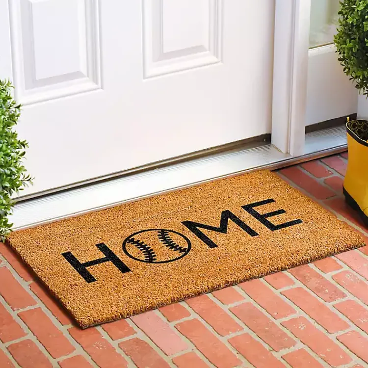 Kirklands Home Home Baseball Doormat Clearance