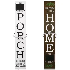 Kirklands Home Home Chalk Board Two-Sided Porch Board Best