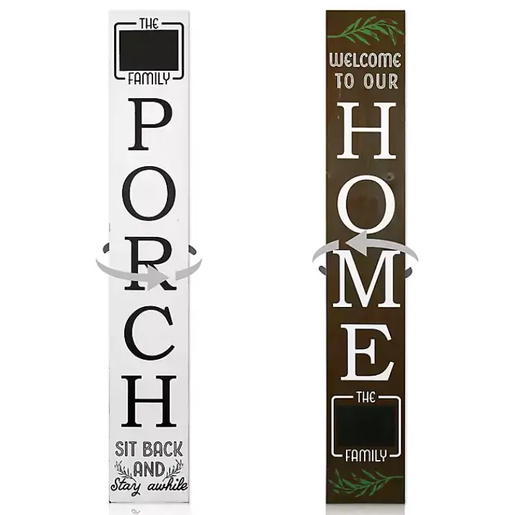 Kirklands Home Home Chalk Board Two-Sided Porch Board Best