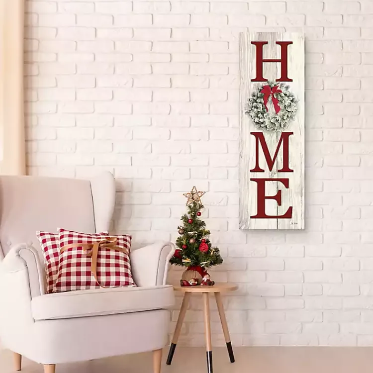 Christmas Art & Wall Decor>Kirklands Home Home Christmas Wreath Canvas Art Print