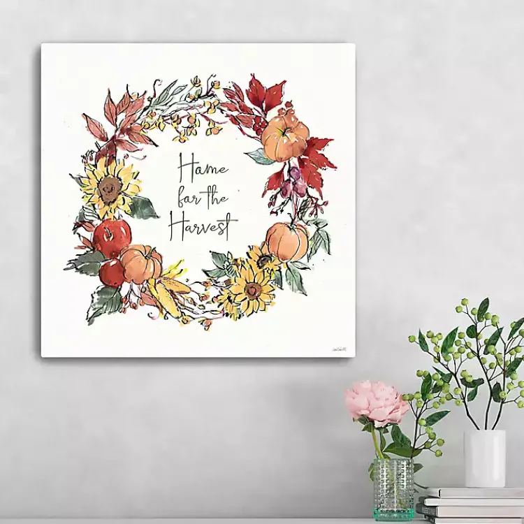Fall>Kirklands Home Home For The Harvest Wreath Wall Art