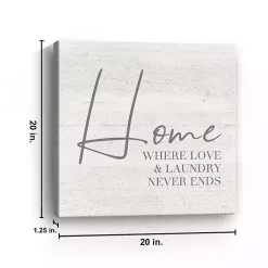 Kirklands Home Home Love and Laundry Canvas Art Print Discount