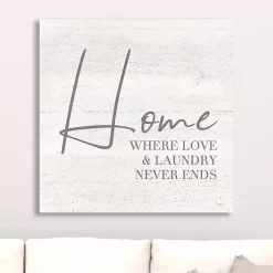 Kirklands Home Home Love and Laundry Canvas Art Print Discount