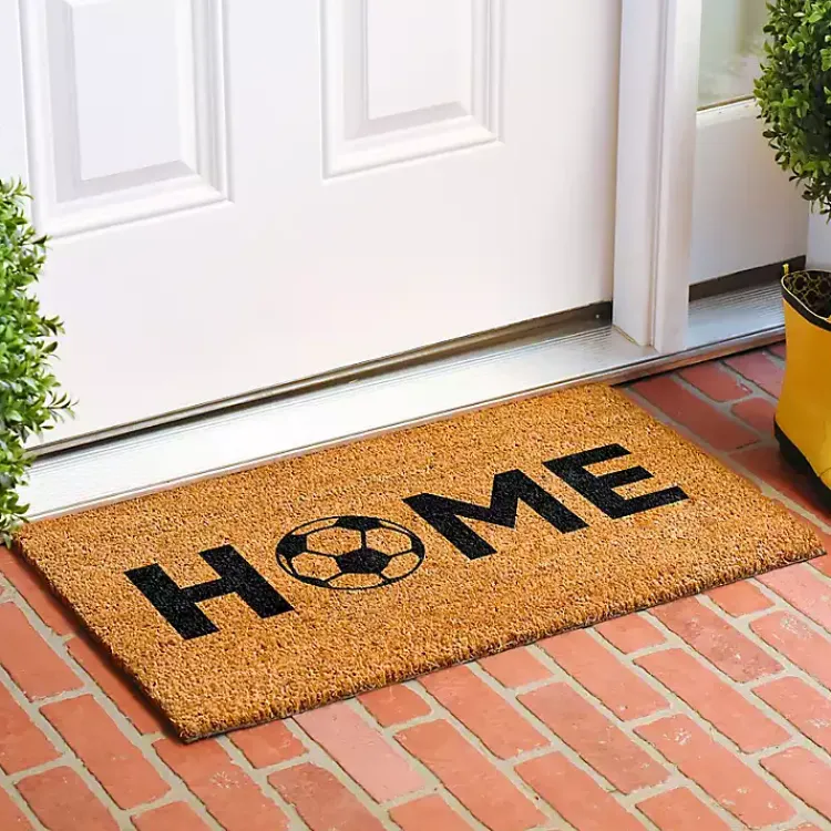 Kirklands Home Home Soccer Ball Doormat Sale